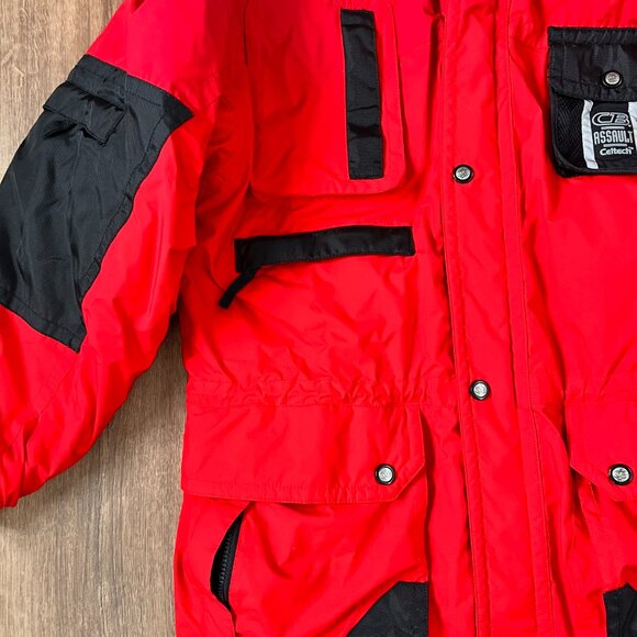 CB Sports Vintage Red Ski Jacket Jacket Coat Assault Celtech Sz L - Picture 8 of 14